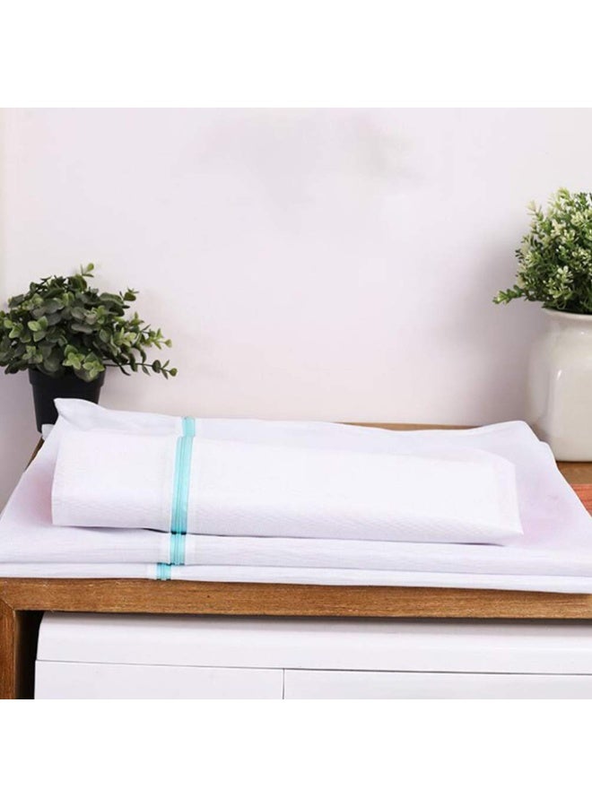 Mordely Large Laundry Bag Large Mesh Laundry Bag Convenient Travel Bag Mesh Laundry Bags Curtain Bag Large Washing Machine Bag Wash Bag Underwear Polyester Storage Bag White - Image 4